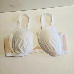 Honeylove White Crossover Bralette Size 2X Wireless Lift Seamless Coverage